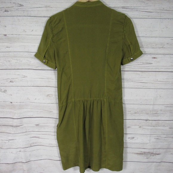 Burberry Brit Dress Womens 4 Green 100% Mulberry - Picture 5 of 8